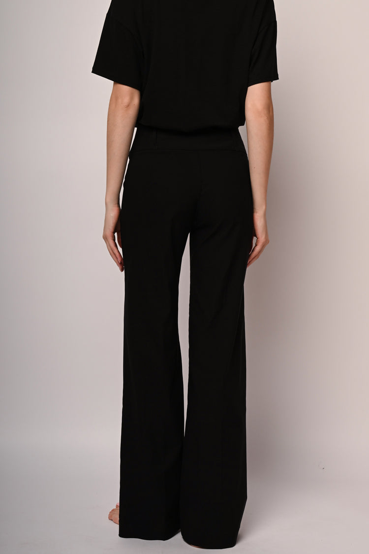 Pantaloni palazzo con bottoni