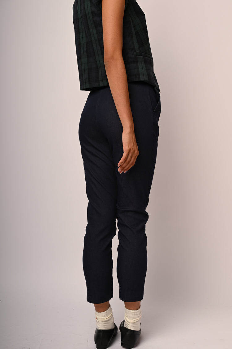 Pantaloni slim-fit misto viscosa