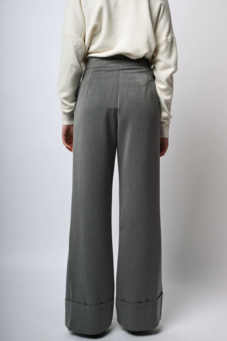 Pantaloni palazzo a vita alta