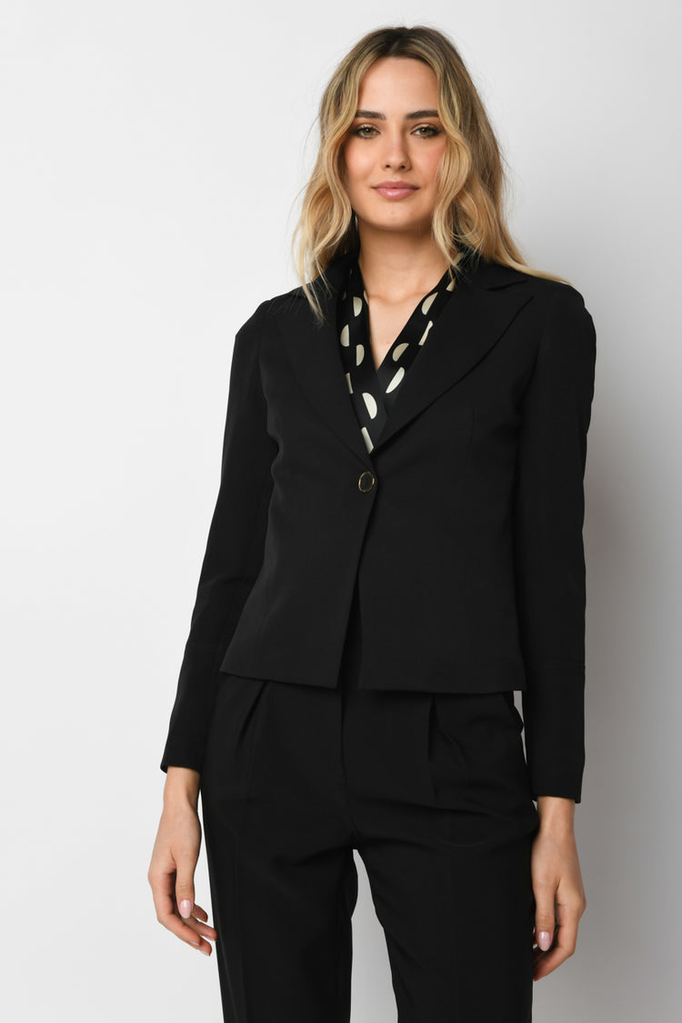 Blazer con bottoni dorati