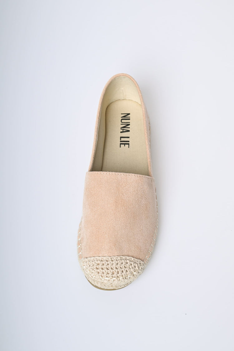 Espadrillas flat in velour
