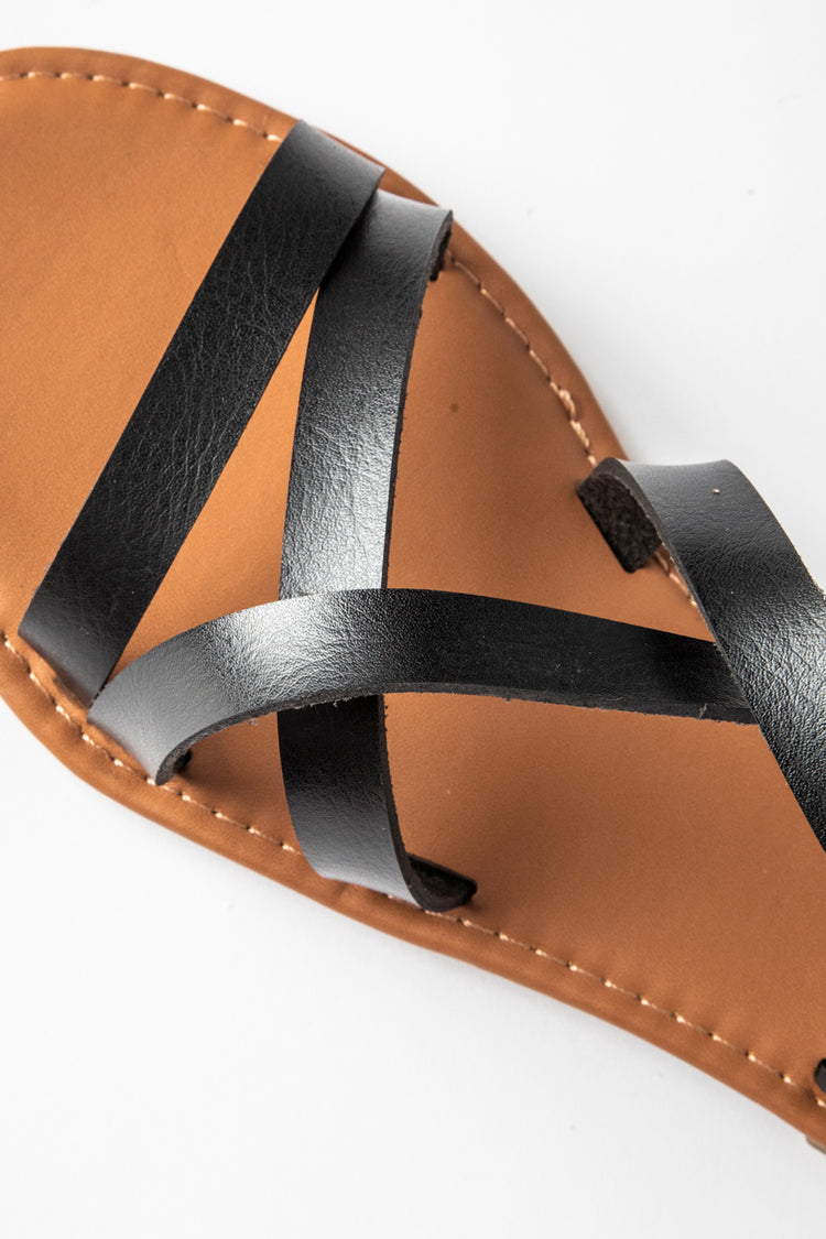 Sandali flat in similpelle