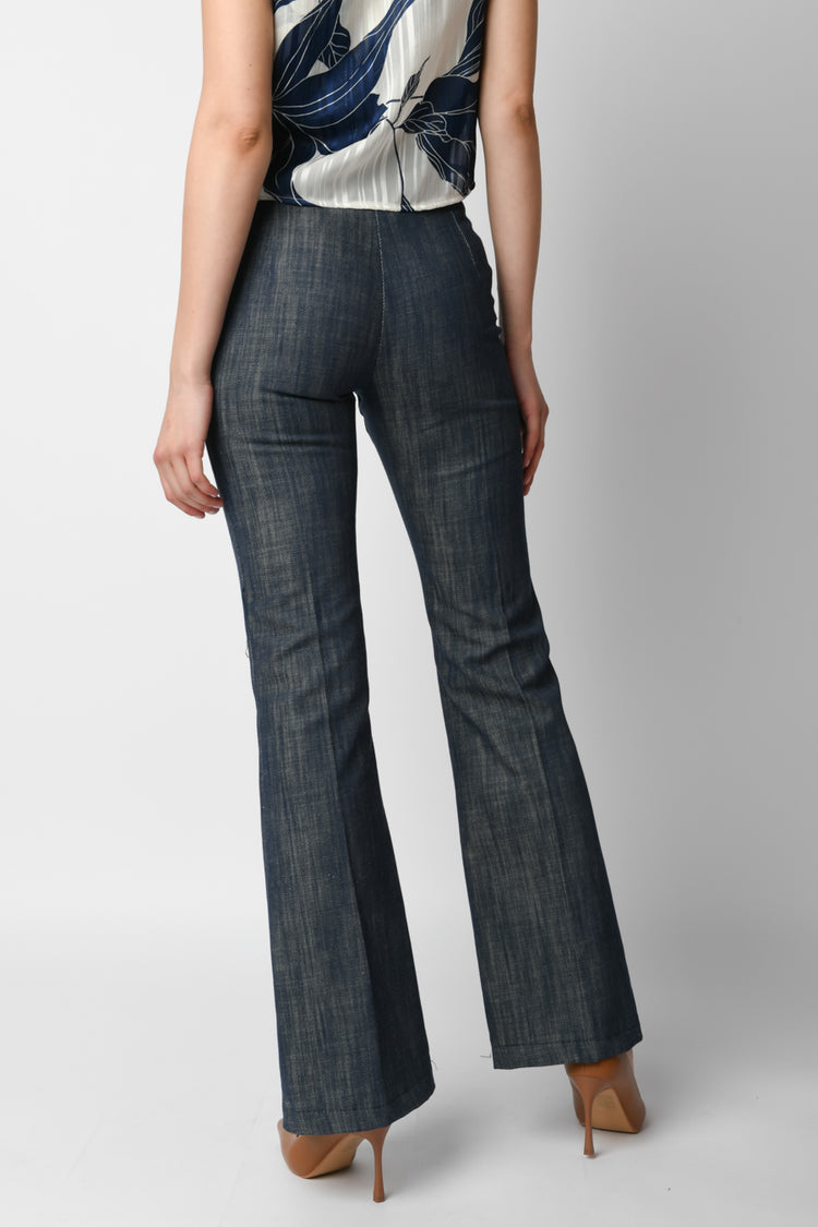 Pantaloni svasati in cotone