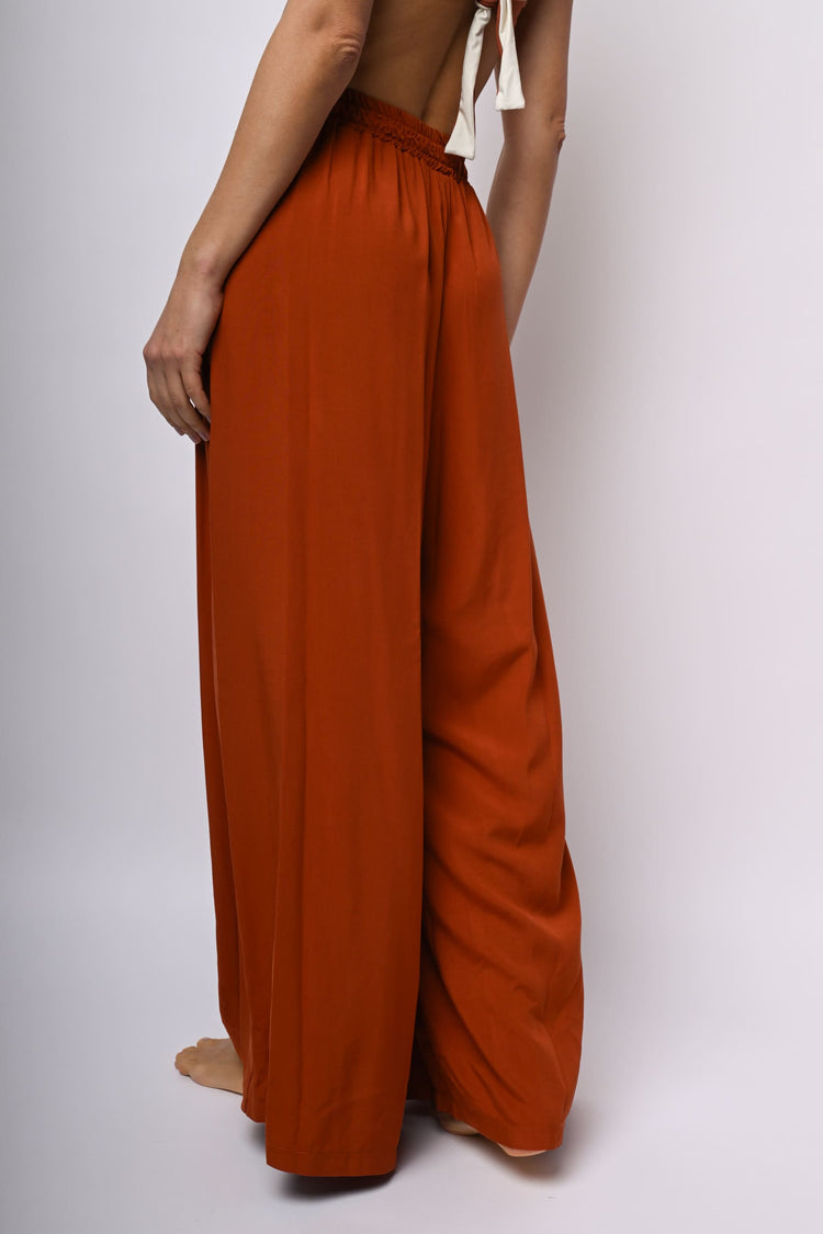 Pantaloni palazzo in viscosa