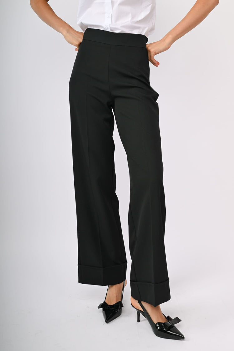 Pantaloni con risvolto