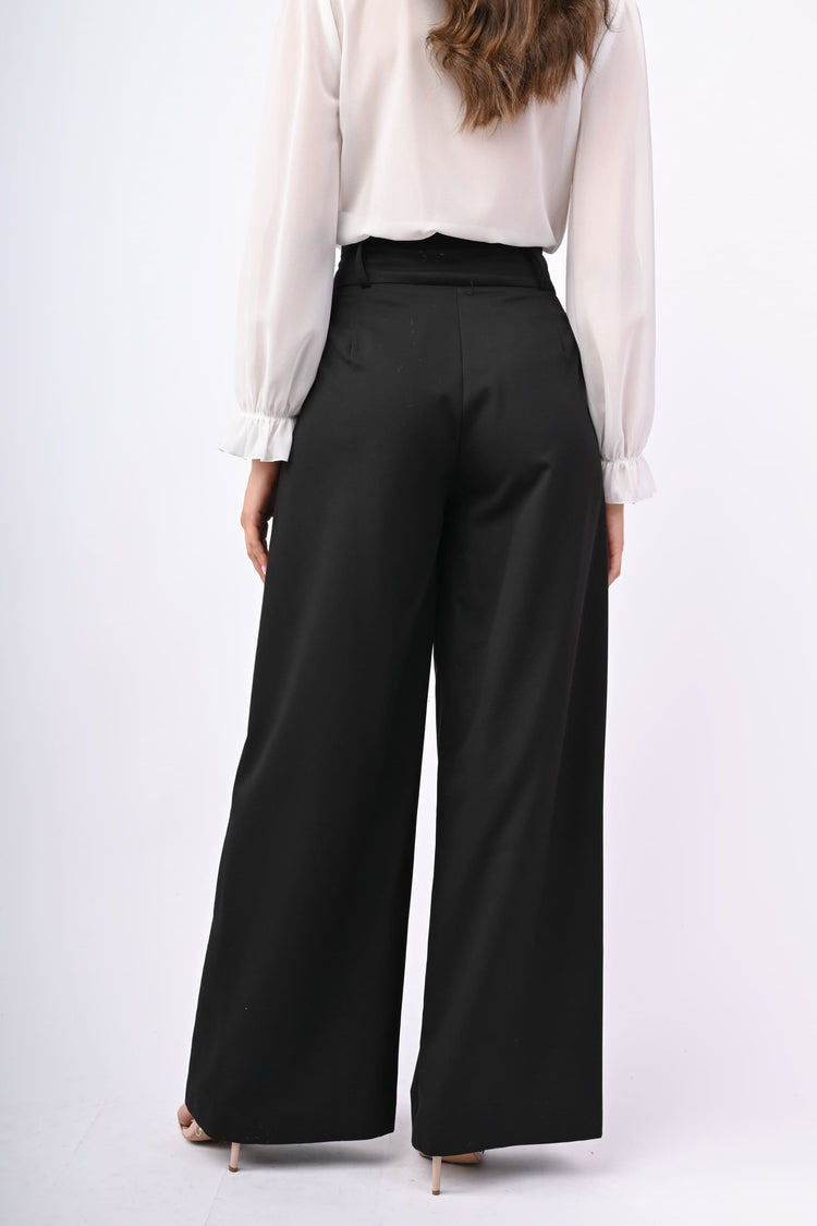Pantaloni palazzo a vita alta