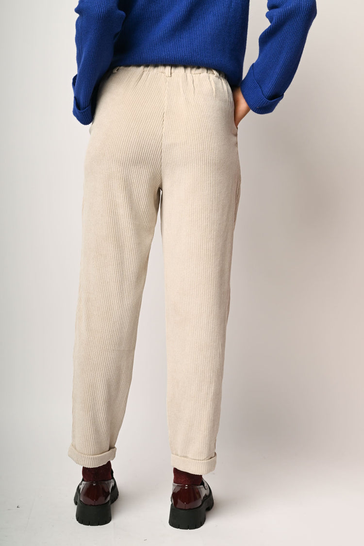 Pantaloni baggy in velluto a coste