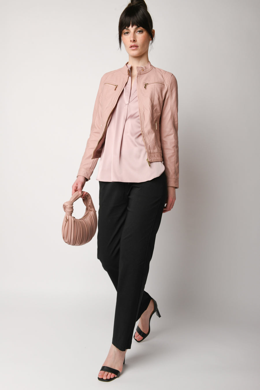 Giacca stile biker in similpelle – Nunalie - Main Image