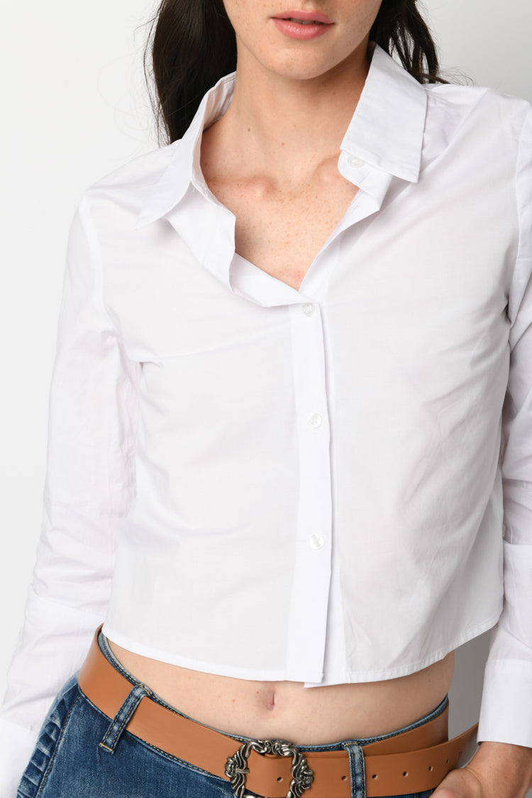Camicia basic cropped