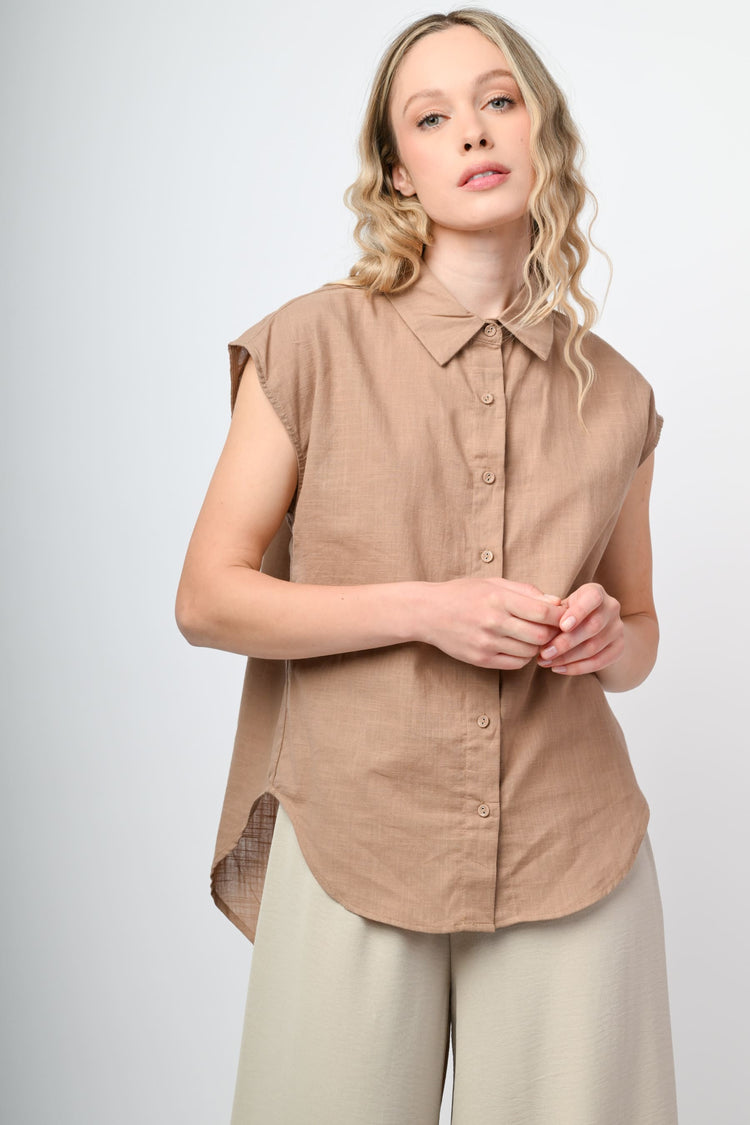 Camicia oversize in cotone