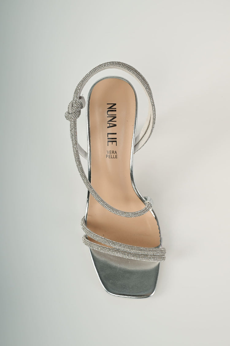 Sandali gioiello con strass