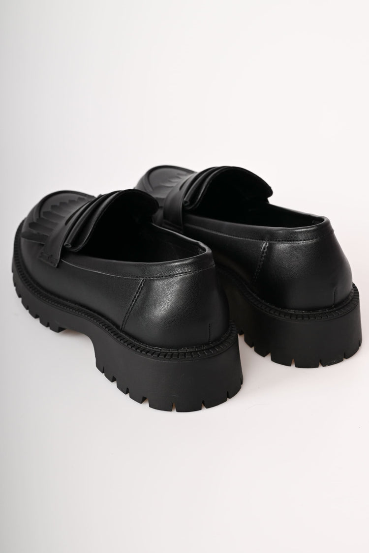 Mocassini con tasselli a frange