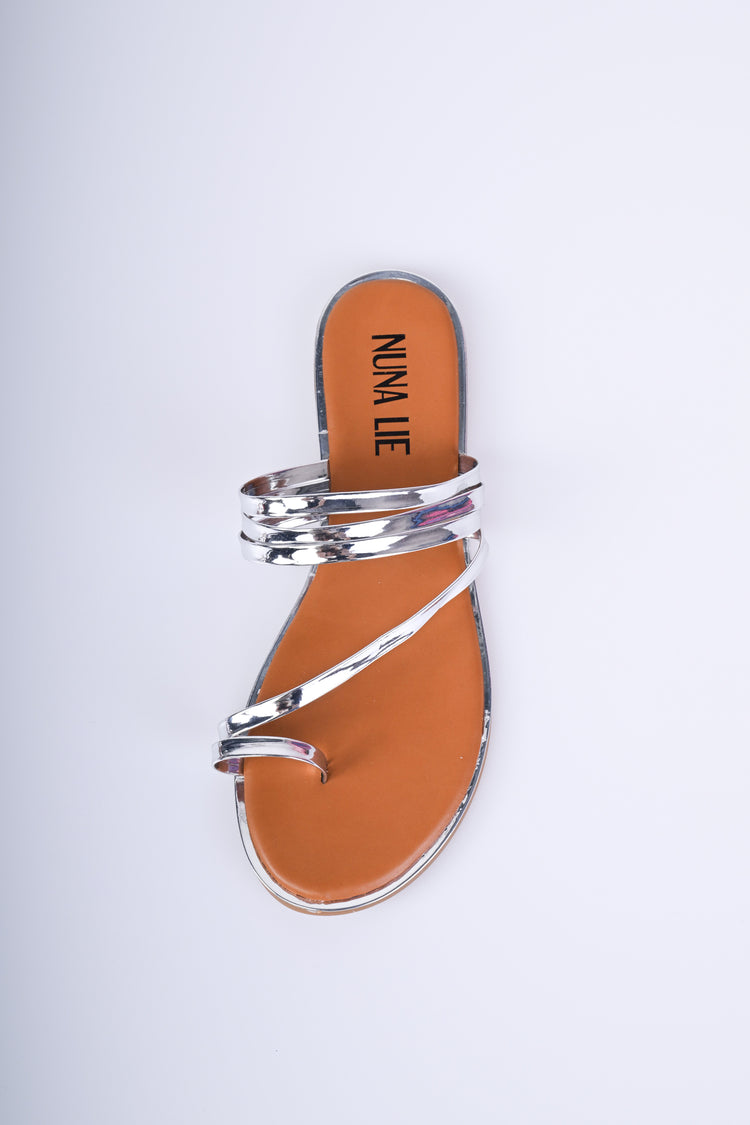 Sandali flat infradito con cinturini