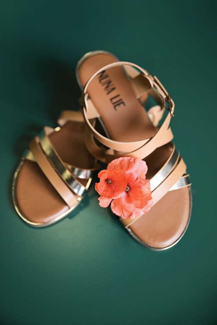 Sandali bassi con cinturini