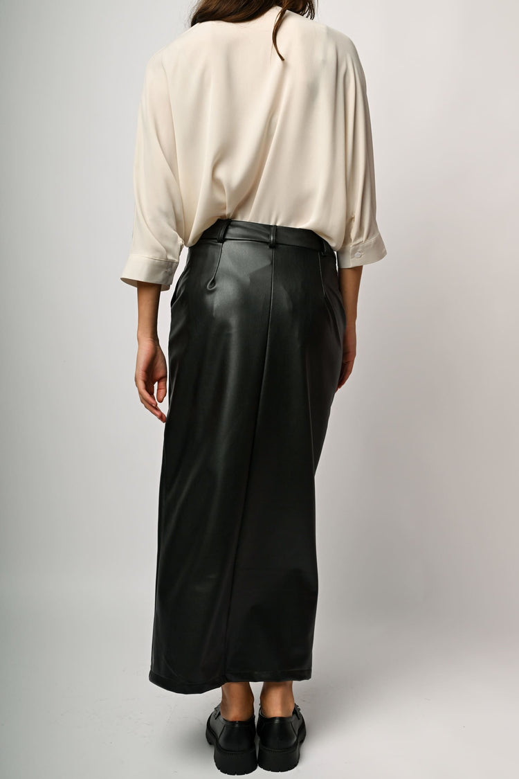 Gonna lunga in similpelle