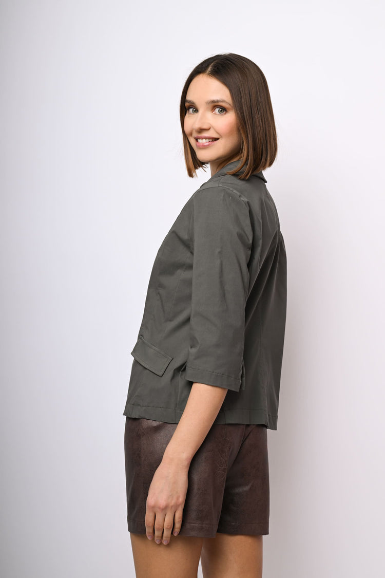 Blazer monopetto misto viscosa