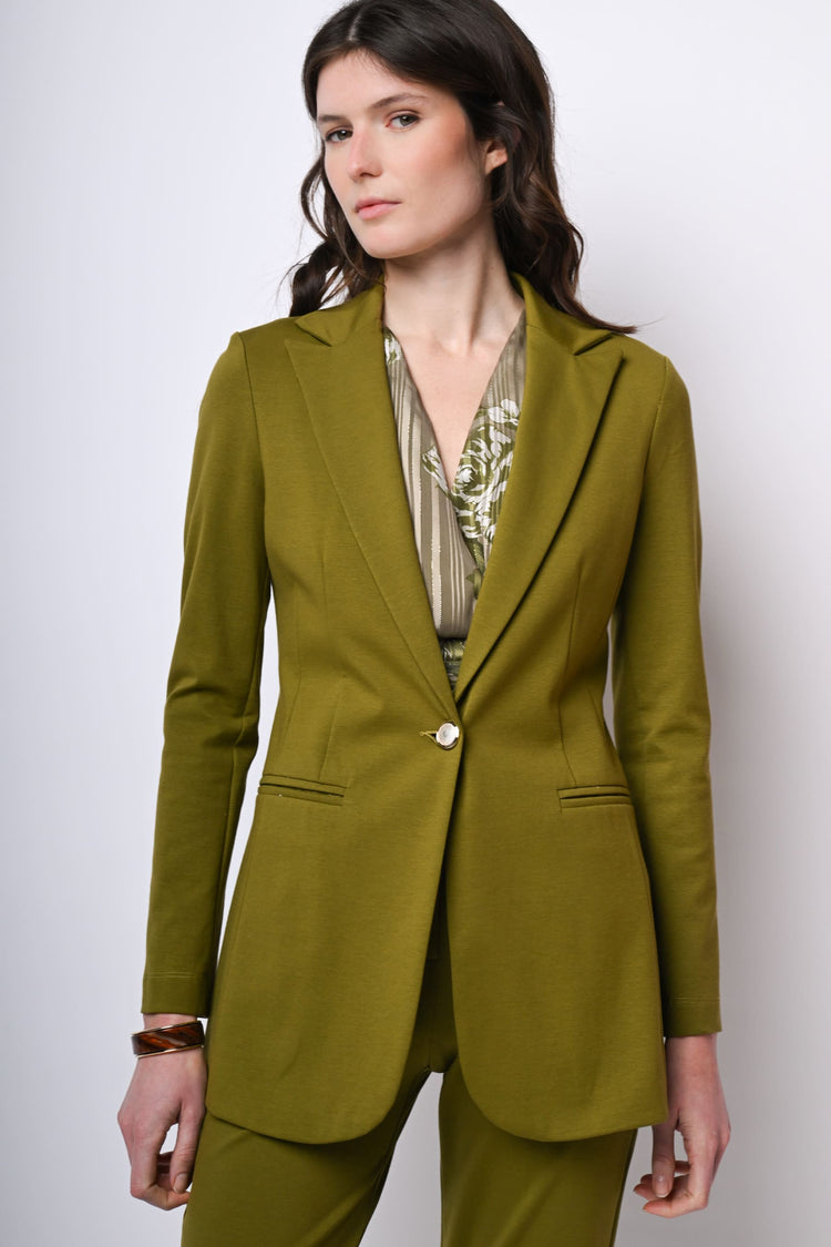 Blazer lungo monopetto