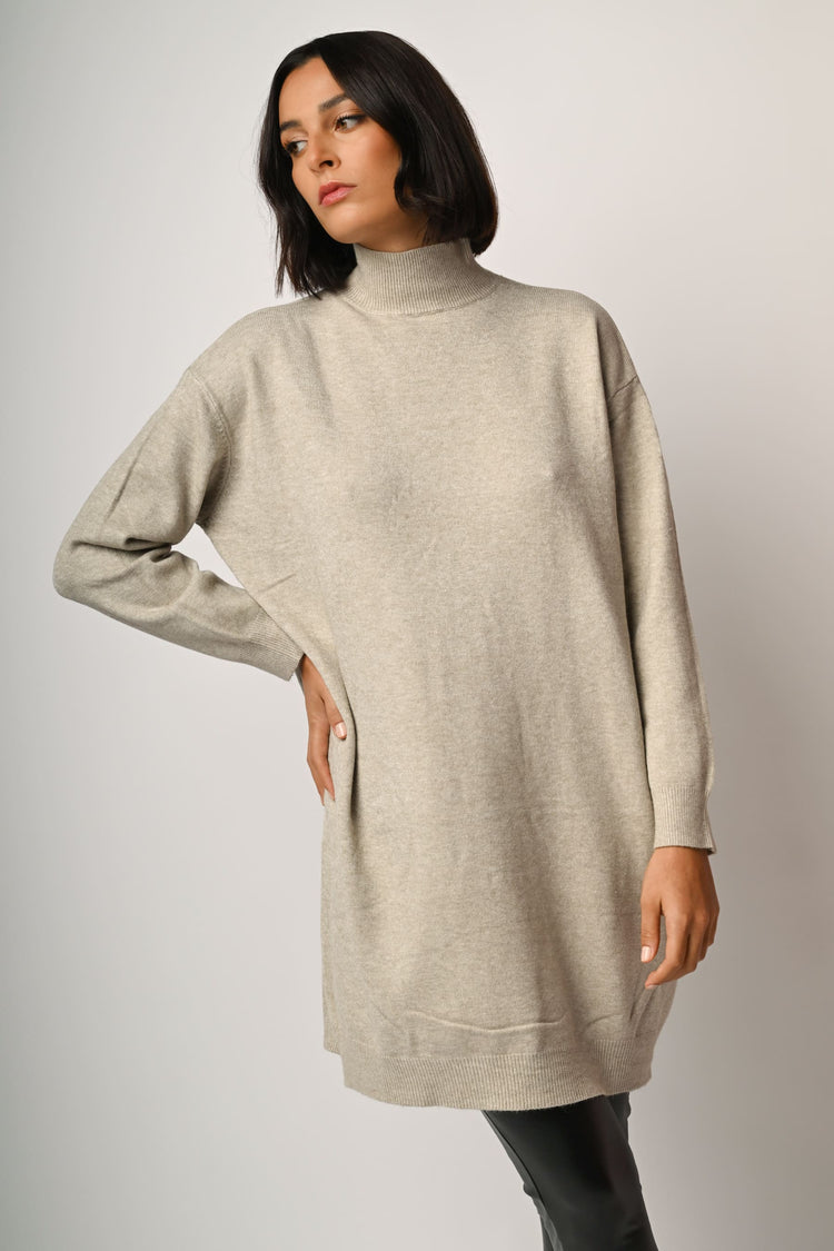 Abito a lupetto in maglia