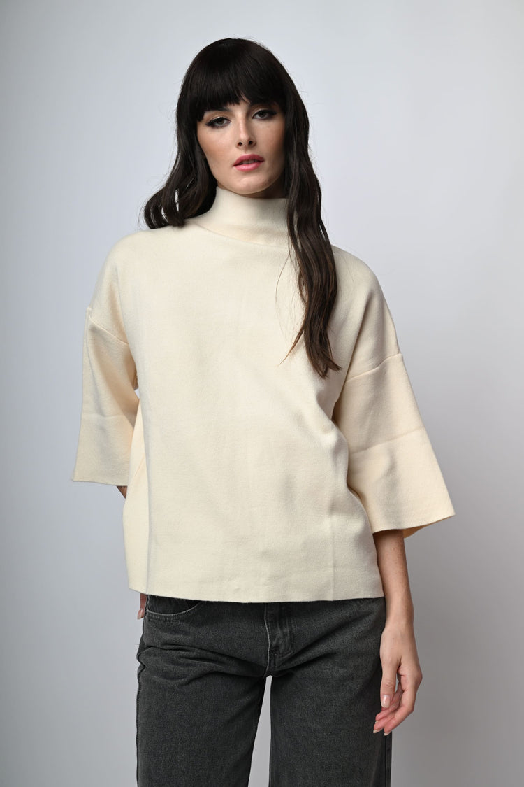 Lupetto oversize misto viscosa