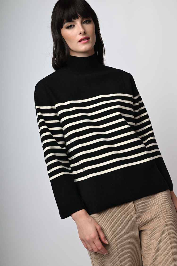 Lupetto oversize a righe