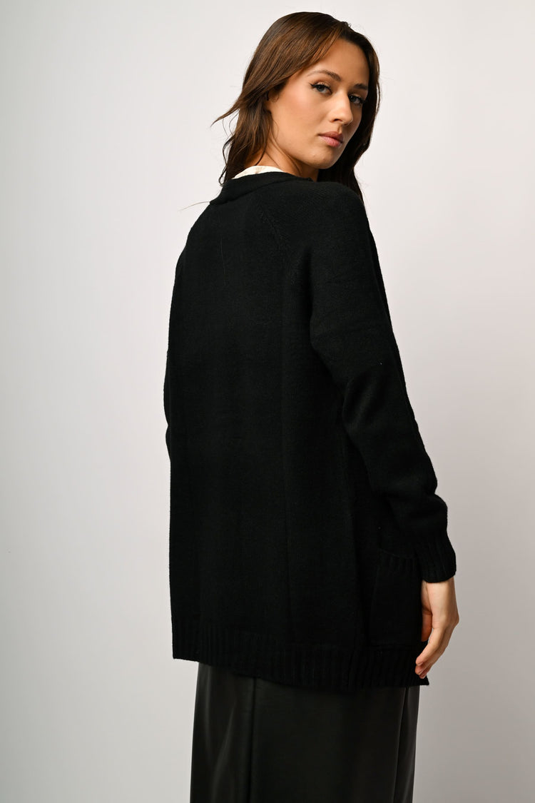 Cardigan lungo misto viscosa