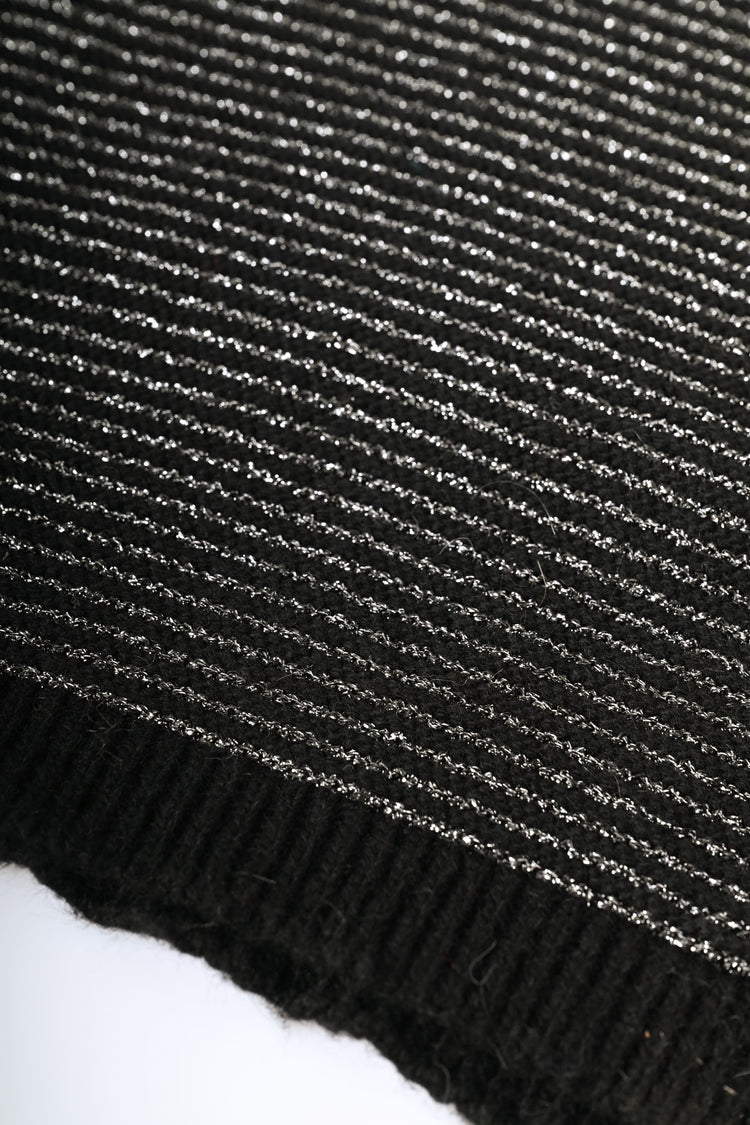 Sciarpa a righe lurex