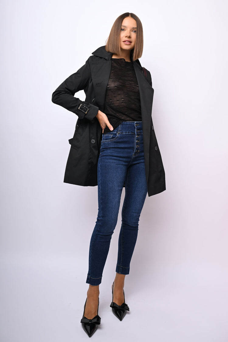 Trench corto doppiopetto