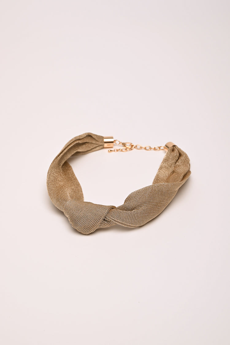 Collana in mesh con nodo