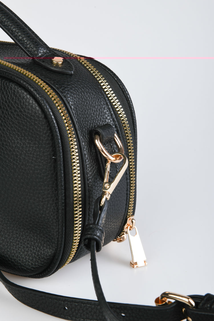 Borsa a tracolla con pompon