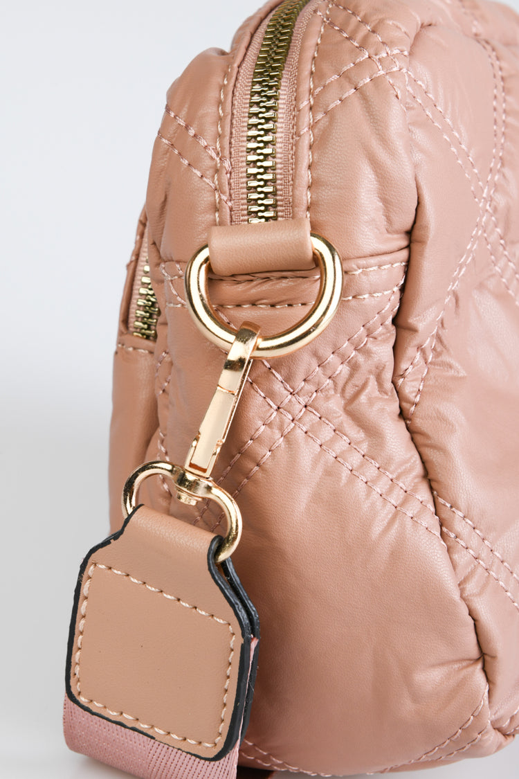 Borsa in nylon trapuntato e imbottito