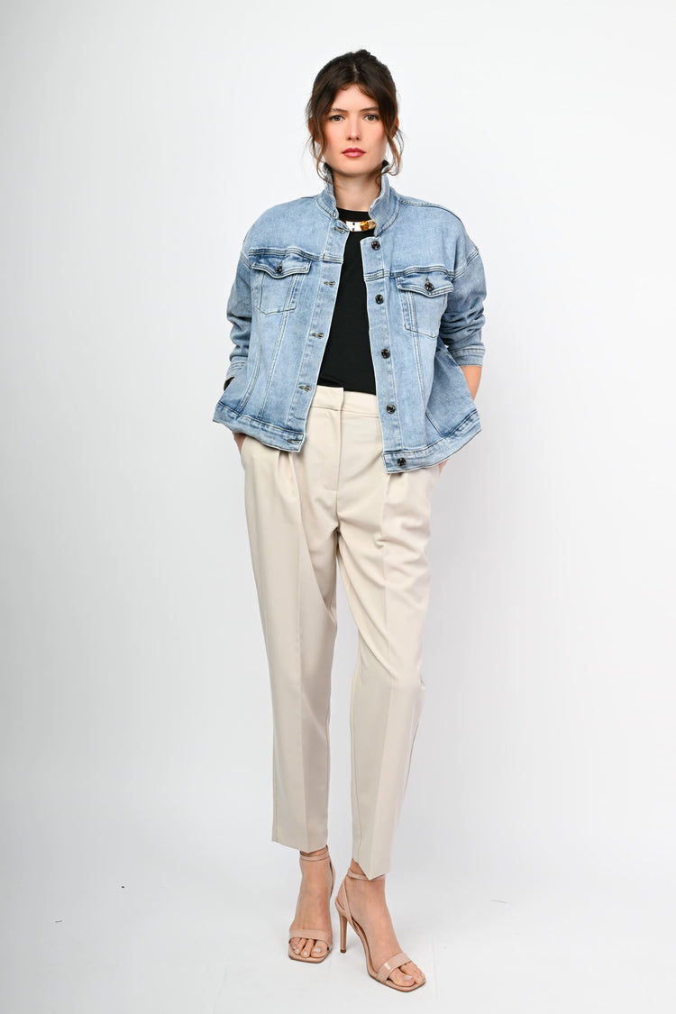 Giacca boxy-fit in denim