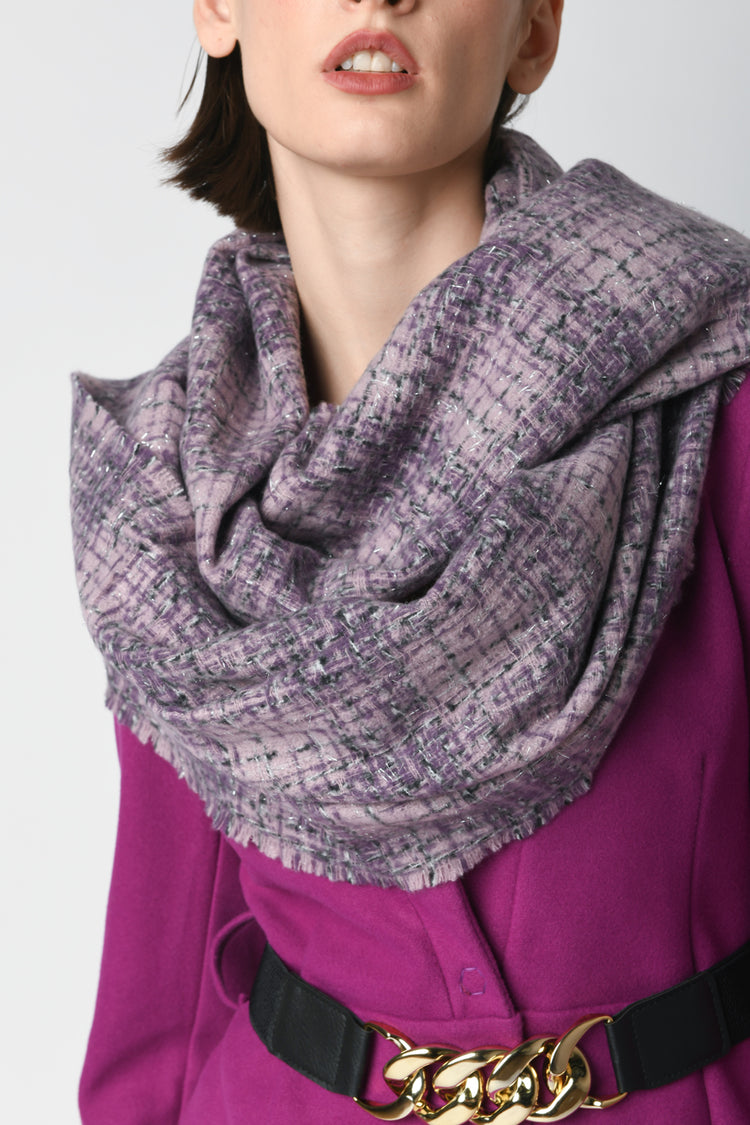 Sciarpa con motivo check