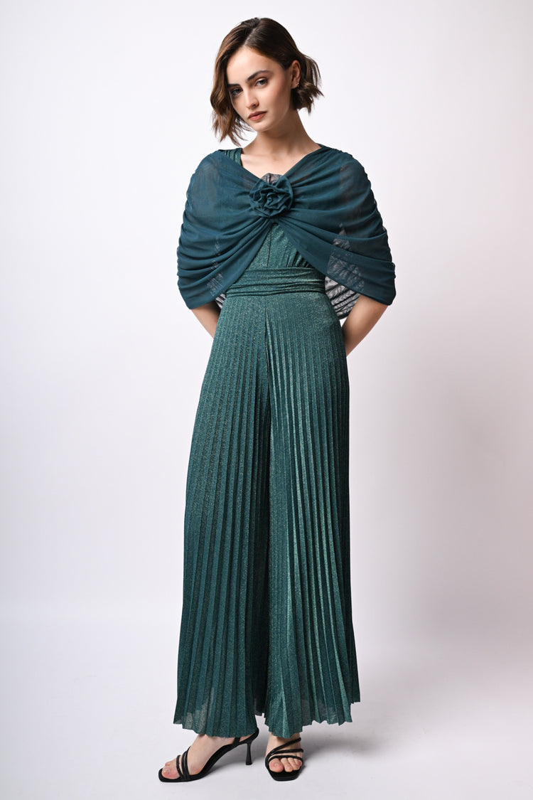 Coprispalle in tulle con rosa 3D