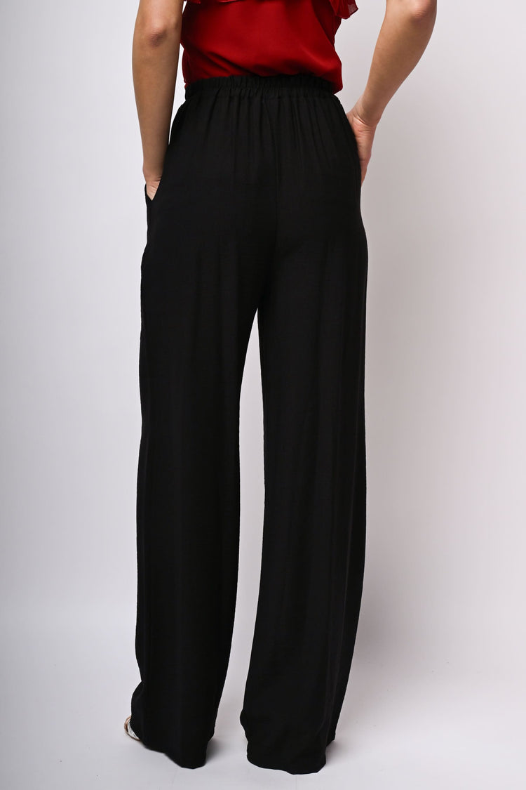 Pantaloni palazzo misto viscosa