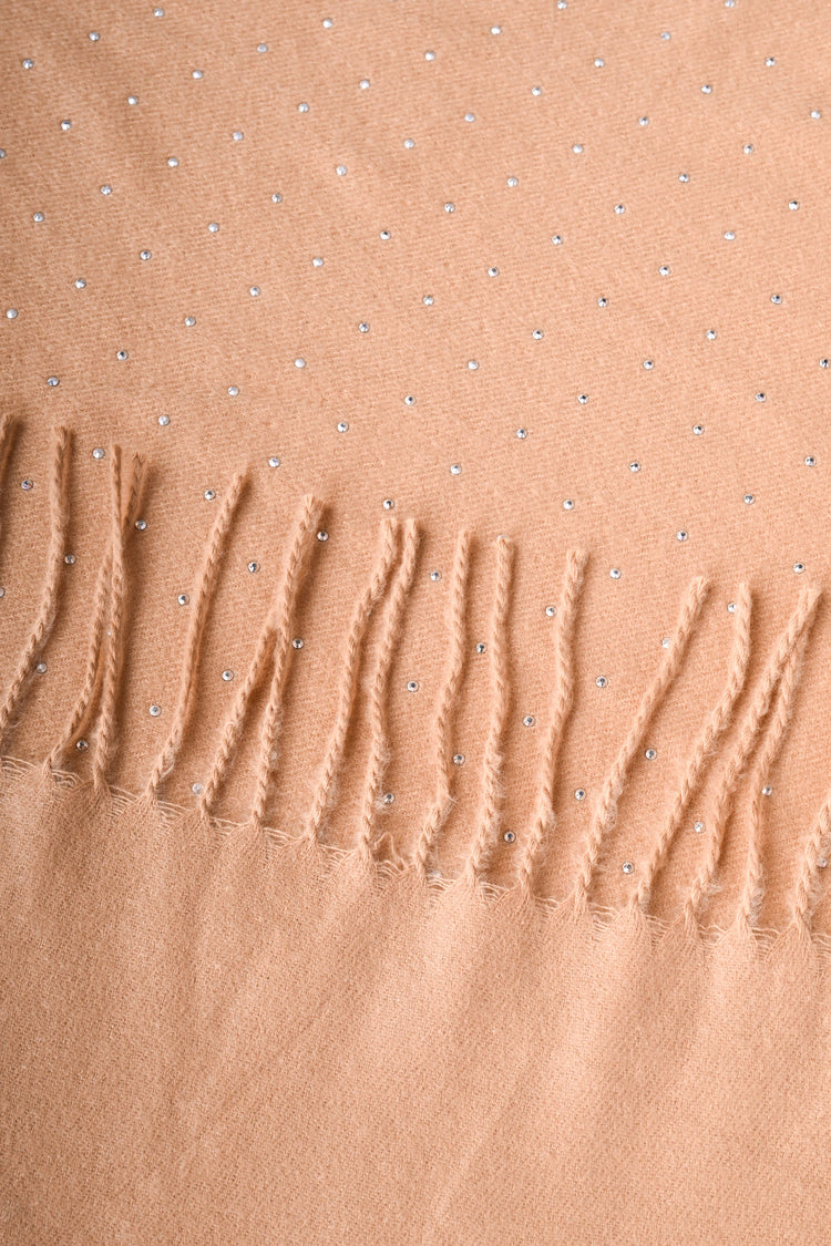 Sciarpa con mini borchie