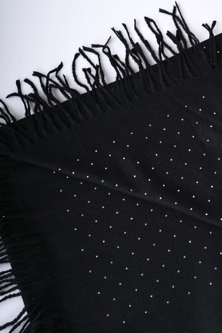 Sciarpa con mini borchie