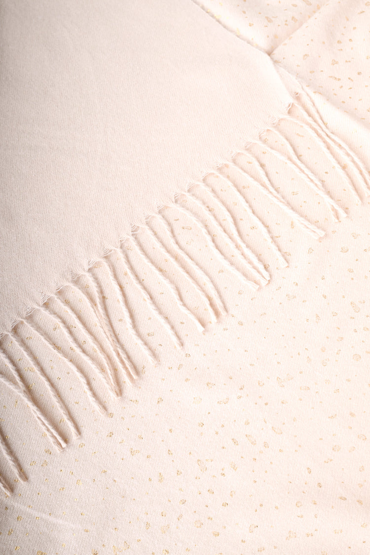 Sciarpa con puntini lurex