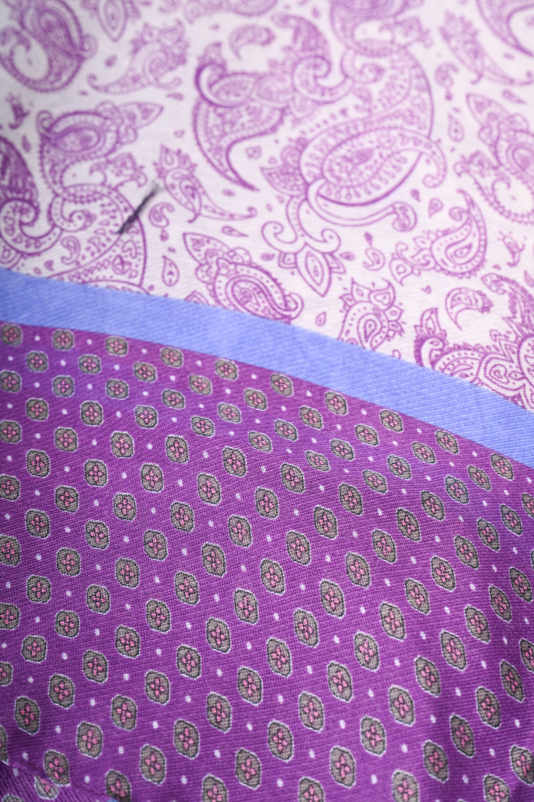 Sciarpa a stampa paisley con nappe