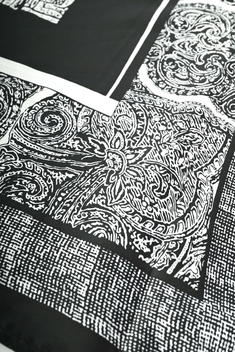 Foulard a stampa etnica grafica