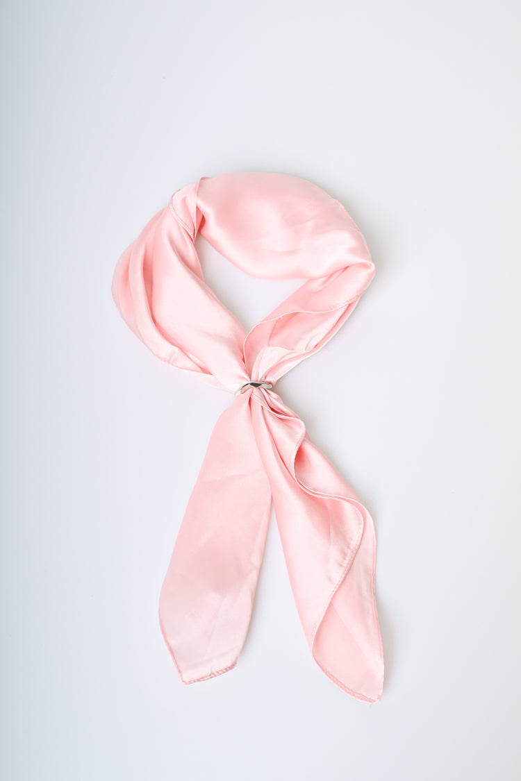 Foulard in raso a tinta unita