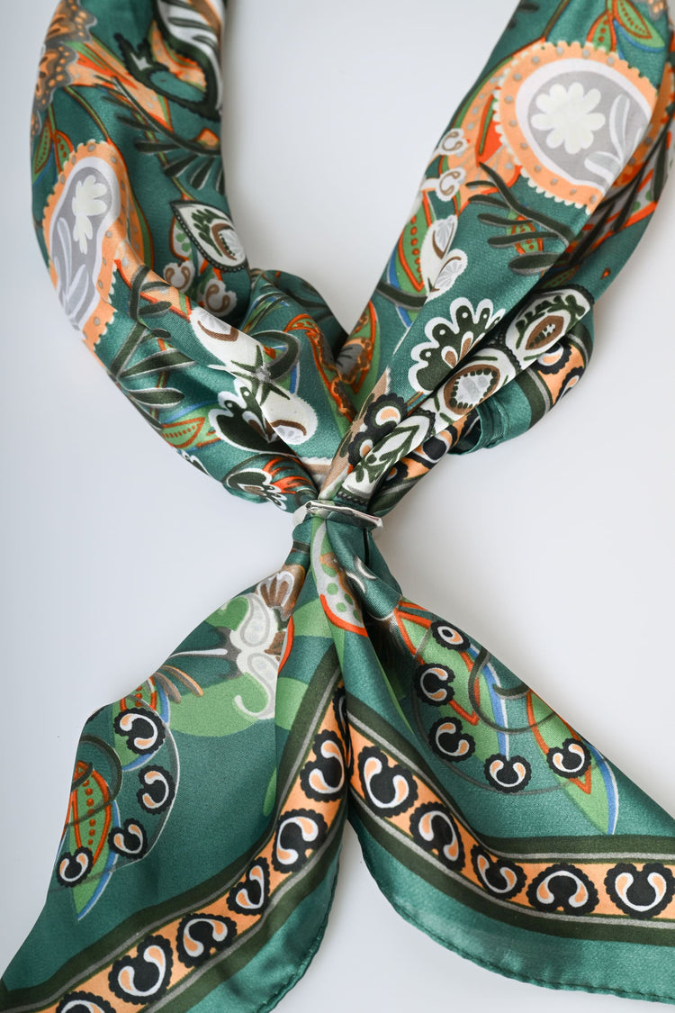 Foulard a stampa floreale