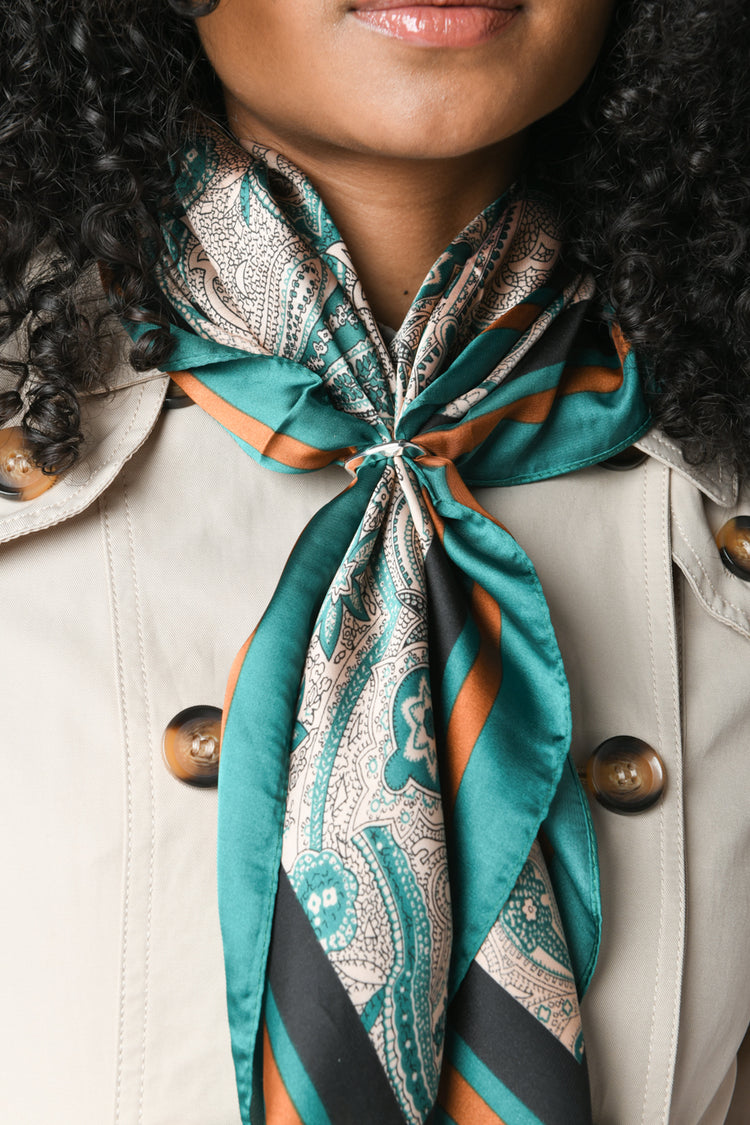 Foulard a stampa paisley