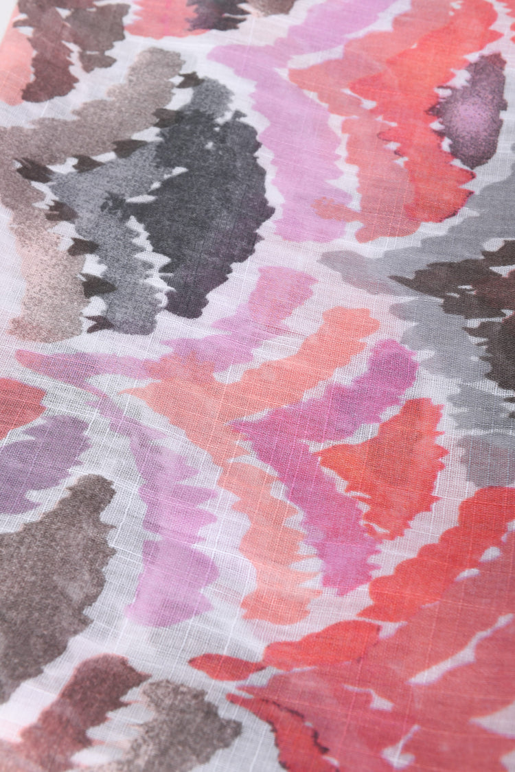 Sciarpa a stampa astratta