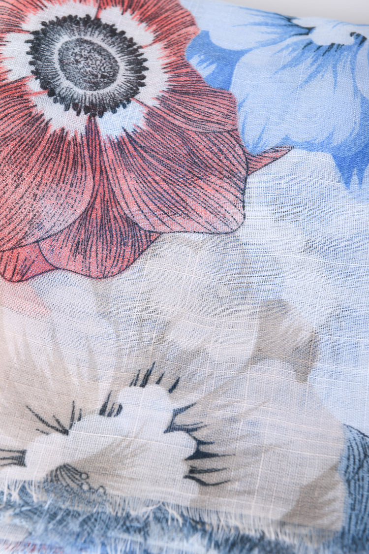 Sciarpa a stampa floreale