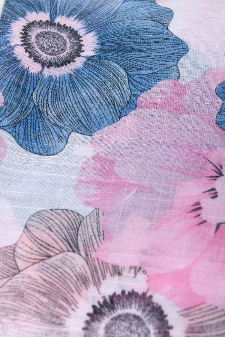 Sciarpa a stampa floreale