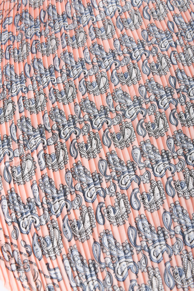 Sciarpa plissé a stampa paisley