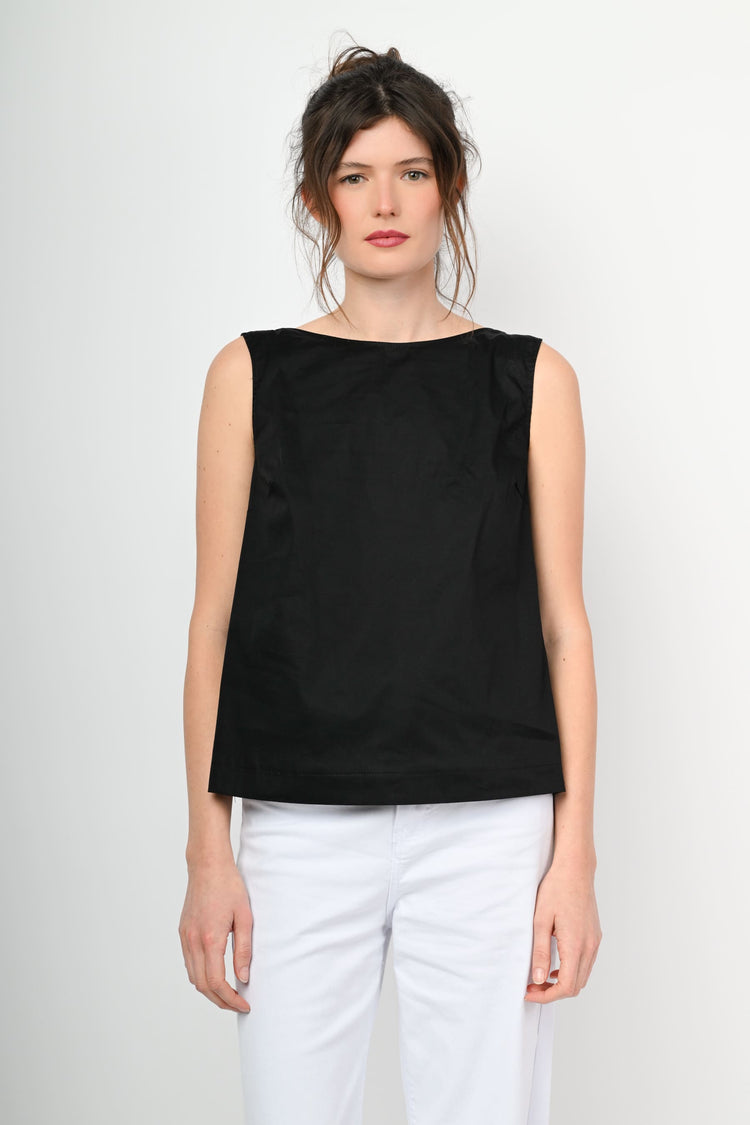 Top con fiocco sul retro