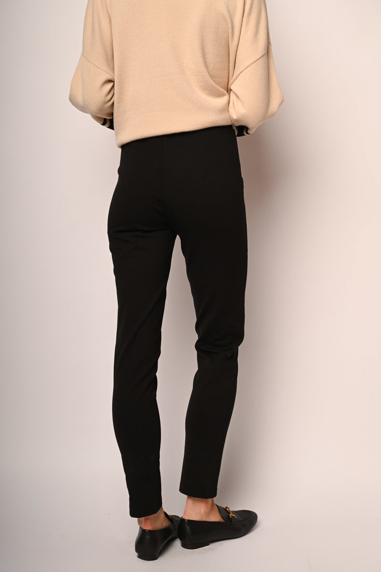 Leggings misto viscosa con impuntura