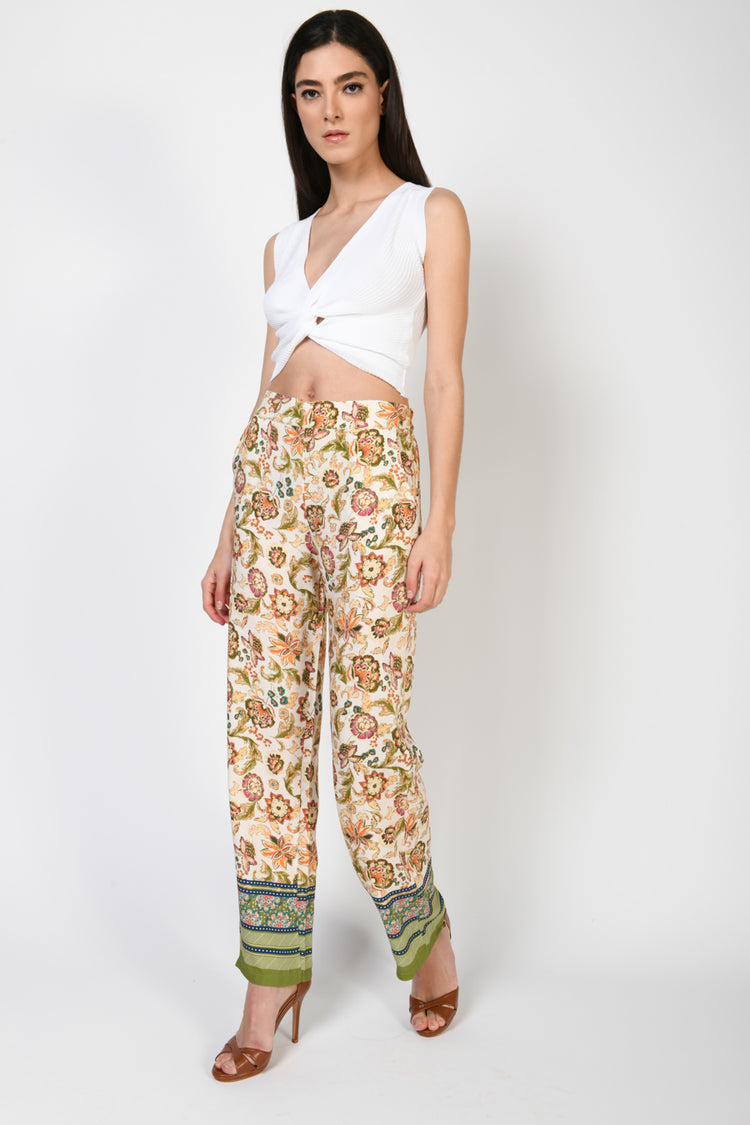 Pantaloni palazzo fantasia