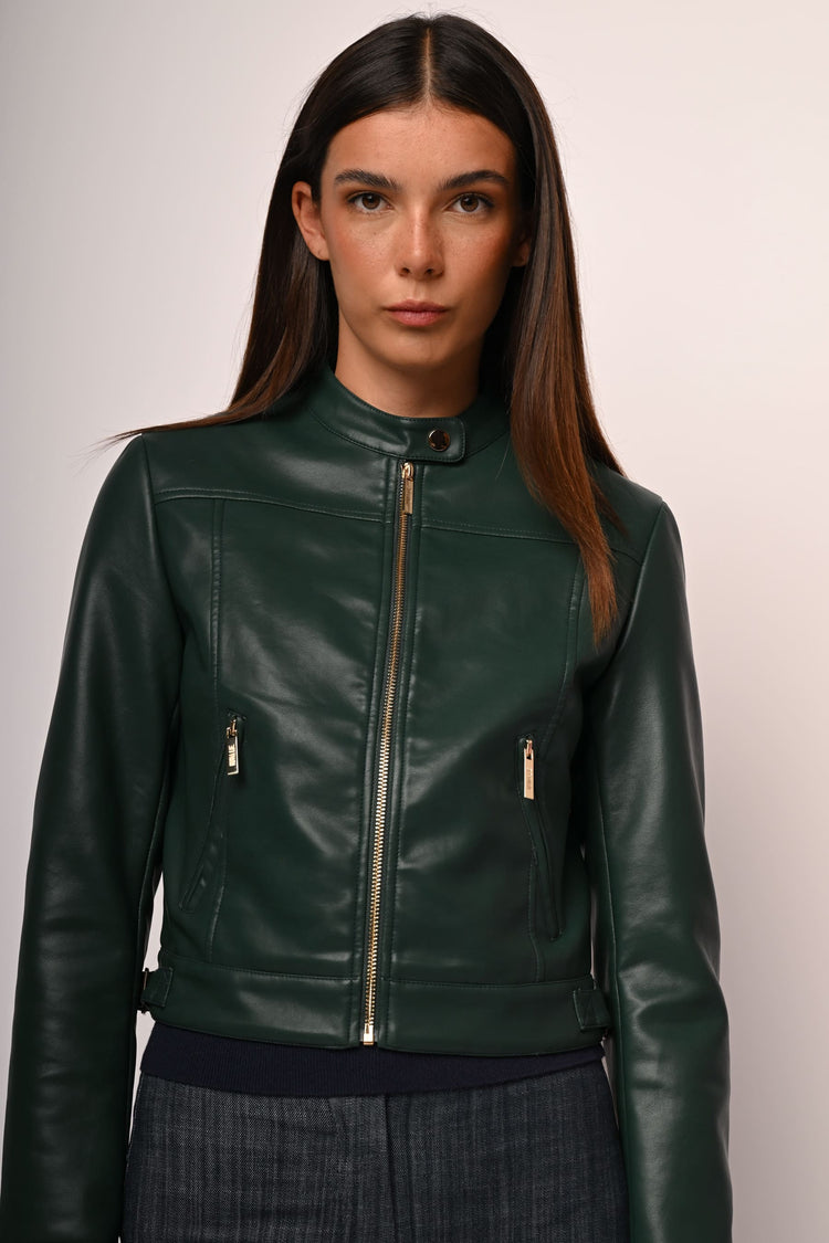 Giacca similpelle basic